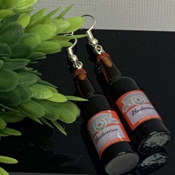 Beer Earring, Alcohol Earring, Drink Earring, Novelty Earring, Funny Food - Picture 2 of 7